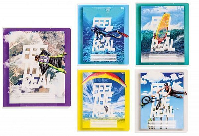 Комплект зошитів Відчуй свободу 36 аркушів у клітинку 15 шт. Поділля