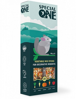 Корм SPECIAL ONE Палички Овочевий мікс для декоративних гризунів 90 г (PR242350)