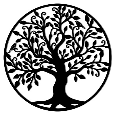 Панно PN121 дерево 56x56 см коричневый 