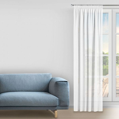 Гардина Crep 400х285 см белый Decora textile