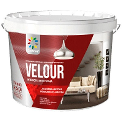 Фарба інтер'єрна COLORINA VELОUR шовковистий мат білий 12,5кг
