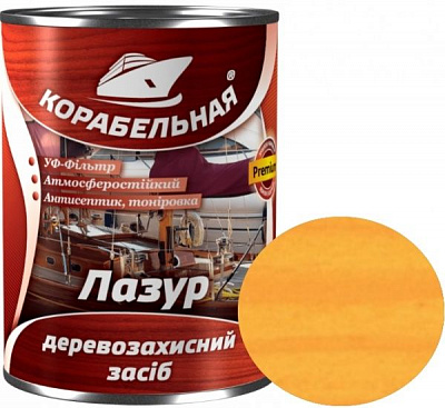 Лазур КОРАБЕЛЬНАЯ з УФ-фільтром калужниця глянець 0,75 л