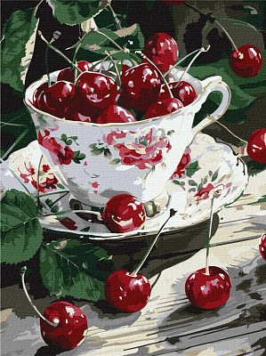 Картина по номерам Вишневое наслаждение ©art_selena_ua Ideyka