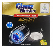 Таблетки для ПММ GLANZ MEISTER Alles in 1 17 шт. 0,272 кг