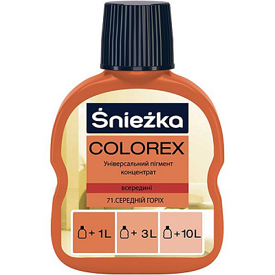 Пигмент Sniezka Colorex орех средний 100 мл
