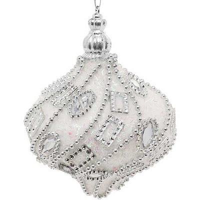 Игрушка новогодняя Ювелирка SDB58280IW 80 мм