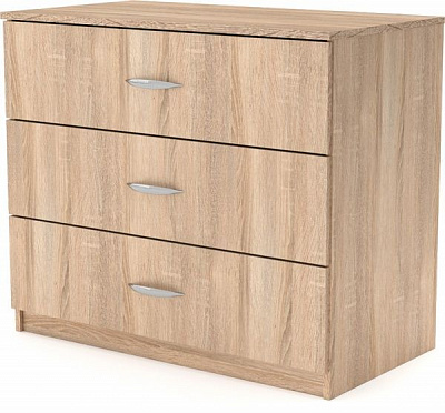 Комод Компанит 3Б дуб сонома/дуб сонома 