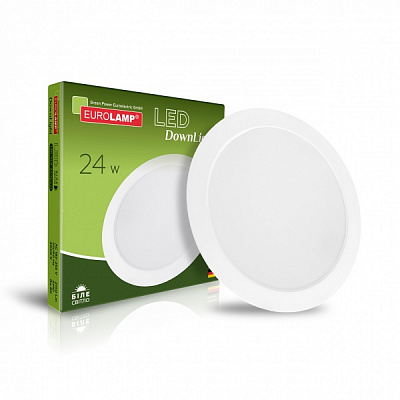 Светильник светодиодный Eurolamp Downlight 24 Вт белый LED-DLR-24/4(new) 