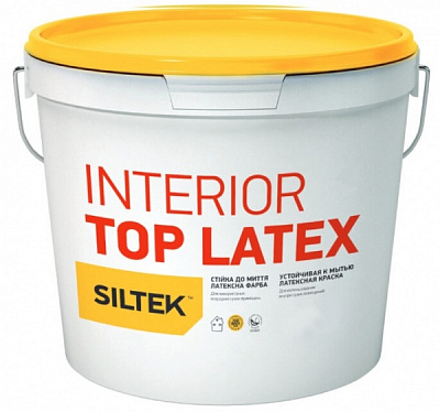 Краска латексная Siltek INTERIOR TOP LATEX База C мат база под тонировку 0,9л 