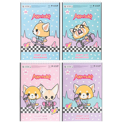 Альбом для малювання Aggretsuko 30 арк. AR25-243 KITE