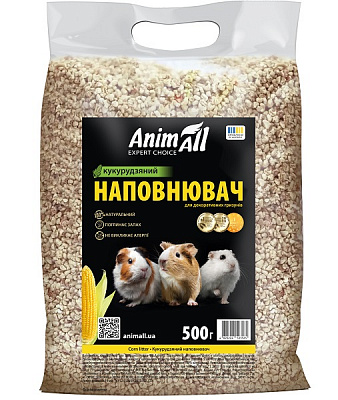 Наповнювач для гризунів AnimAll кукурудзяний 0,5 кг