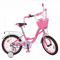Велосипед детский PROF1 Butterfly SKD75 белый с розовым Y1621-1K 