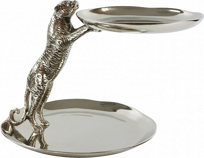 Блюдо для подачи двояурусное Crazy Tiger 38 х 38 х 33 см (5133) HOFF 