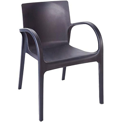 Стул обеденный с подлокотниками Гектор new темно-серый темно-серый/темно-серый