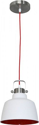 Подвес Геотон НСБ 02-60-159 Н8051 1x60 Вт E27 белый/красный 47940 