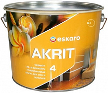 Фарба Eskaro Akrit 4 білий 9,5л 13,7кг