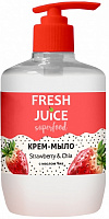 Крем-мило Fresh Juice Superfood Strawberry & Chia 460 мл