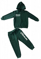 Спортивный костюм Roksana для мальчика №0027/32197 р.128/134 зеленый 