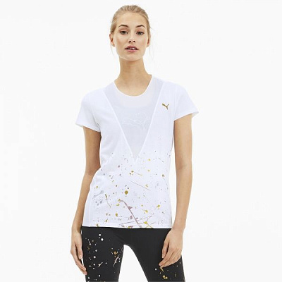Футболка Puma Metal Splash Deep V Tee 51903702 L білий