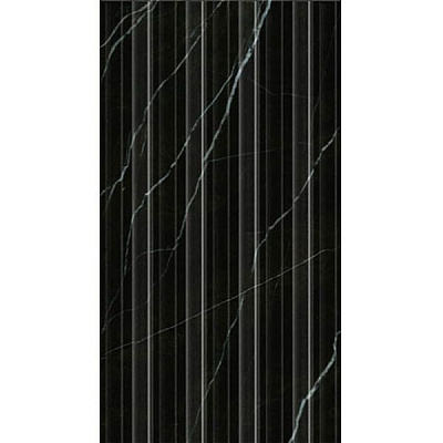 Плитка Golden Tile Absolute чорний рельефний Г2С163 300х600 мм 2 гатунок