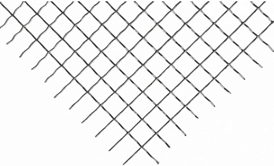 Сетка канилированная 25x25x3 мм оцинкованая (2x1 м)