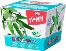 Салфетки бумажные в коробке HAPPY BELLA BABY универсальные Эвкалипт (BB-042-U080-004) 80 шт.