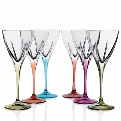 Бокал для вина Fusion Colour 250 мл 6 шт. RCR