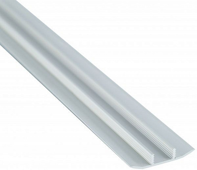 Порожек алюминиевый UniLine + база анодированный Braz Line гладкий скрытый крепеж 30x2700 мм серебро 