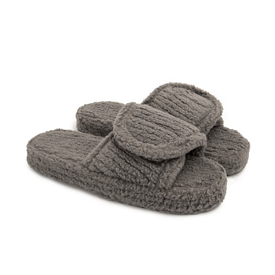 Тапки домашние Twins HS флис/липучка на платформе 12711 р.38/39 серый