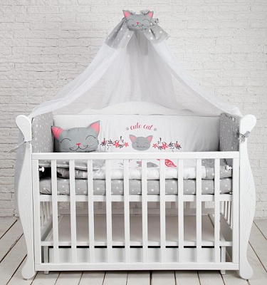 Комплект постельного белья ДС Україна от 0-3 лет БК-021 серый 