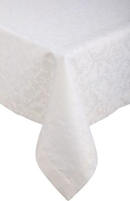 Скатерть Ares водоотталкивающая 150x260 см молочный ITA Dream 
