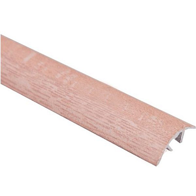 Порожек алюминиевый 6-А Лугалпроф радиальный скрытый крепеж 5х30x1800 мм дуб серый