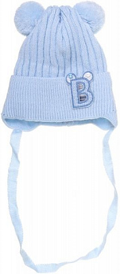 Шапочка дитяча для хлопчика Luna Kids р.40 світло-блакитний 2187