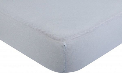 Простирадло на резинці трикотажне 160x200 см блакитний Durutex