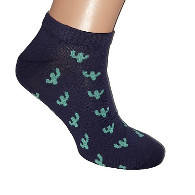 Носки мужские ZOZ Кактус р. 25 темно-синий 1 пар 