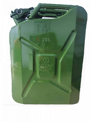 Каністра металева зелена 20 л