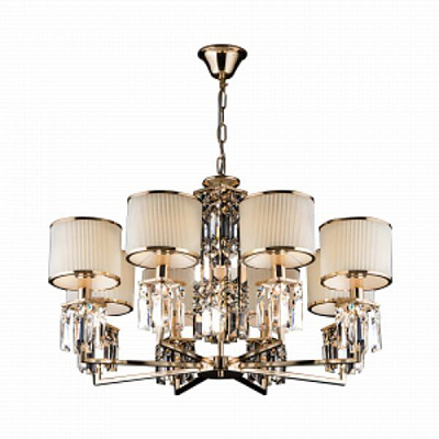 Люстра підвісна Strotskis Zaffiro 10099/8 8x40 Вт E14 золотий