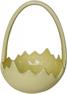 Ваза керамічна жовта Корзинка 1714-18 Eterna