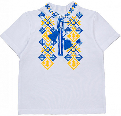 Вишиванка для хлопчиків Luna Kids р.104 синьо-жовтий 0077