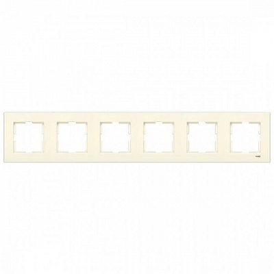 Рамка шестиместная Viko Karre универсальная крем 90960215