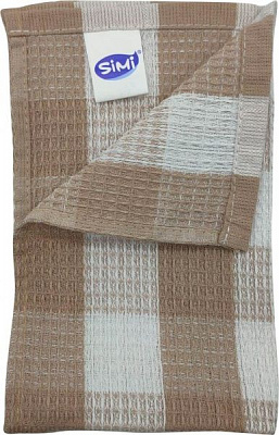 Рушник Клітинка 50x30 см кремовий