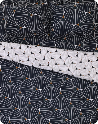 Комплект постільної білизни Calais 2.0 темно-синій Today