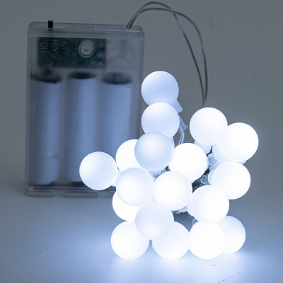 Декоративная гирлянда Altalusse (INL-2705B-20 Cold) встроенный светодиод (LED) 20 ламп 3 м 