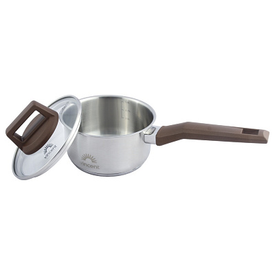 Ковш с крышкой Vincent 14 см 1 л VC-3186-14