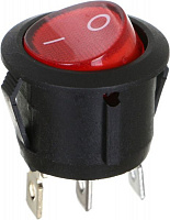 Переключатель клавишный с подсветкой E.NEXT e.switch.key.01 3 pin красный s2040001