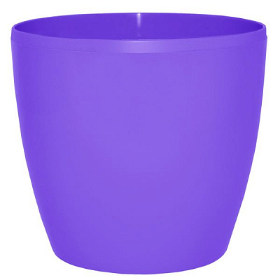 Кашпо пластиковое Алеана Матильда круглый 7,6л темно-сиреневый (113085) 