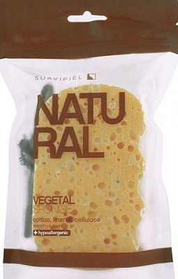 Мочалка Suavipiel (бавовна, льон-целюлоза), помаранчева 000001946