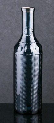 Ваза стеклянная синяя TOSCANA с пробкой 35х17 см San Miguel