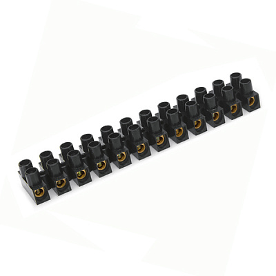 Kолодка клеммная Илеком TBS-6A 6 кв.мм негорючая черная