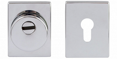 Броненакладка PROTECT 80x60 мм полированный хром